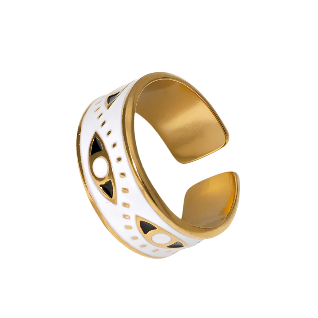 Anillo Blanco Ojo Egipcio