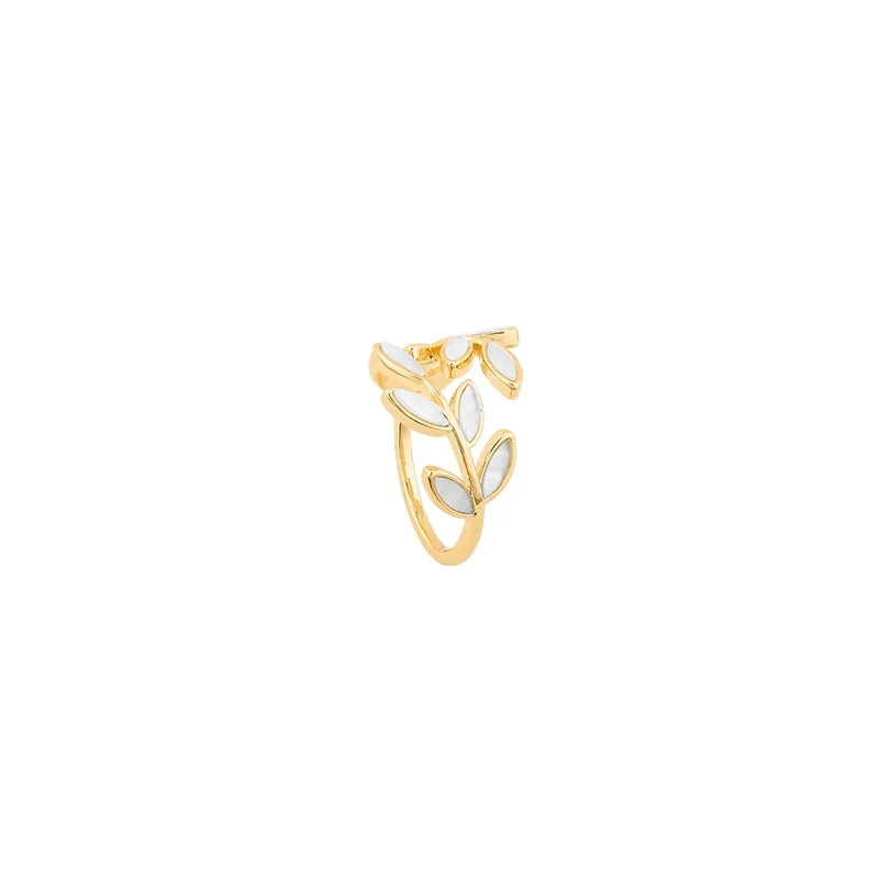 Anillo Leaf Acero Inoxidable