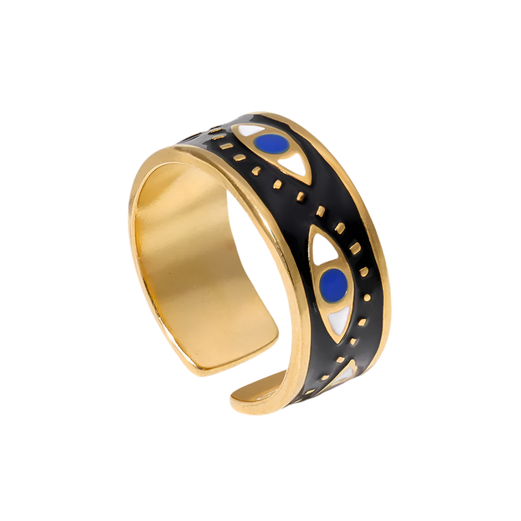 Anillo Negro Ojo Egipcio