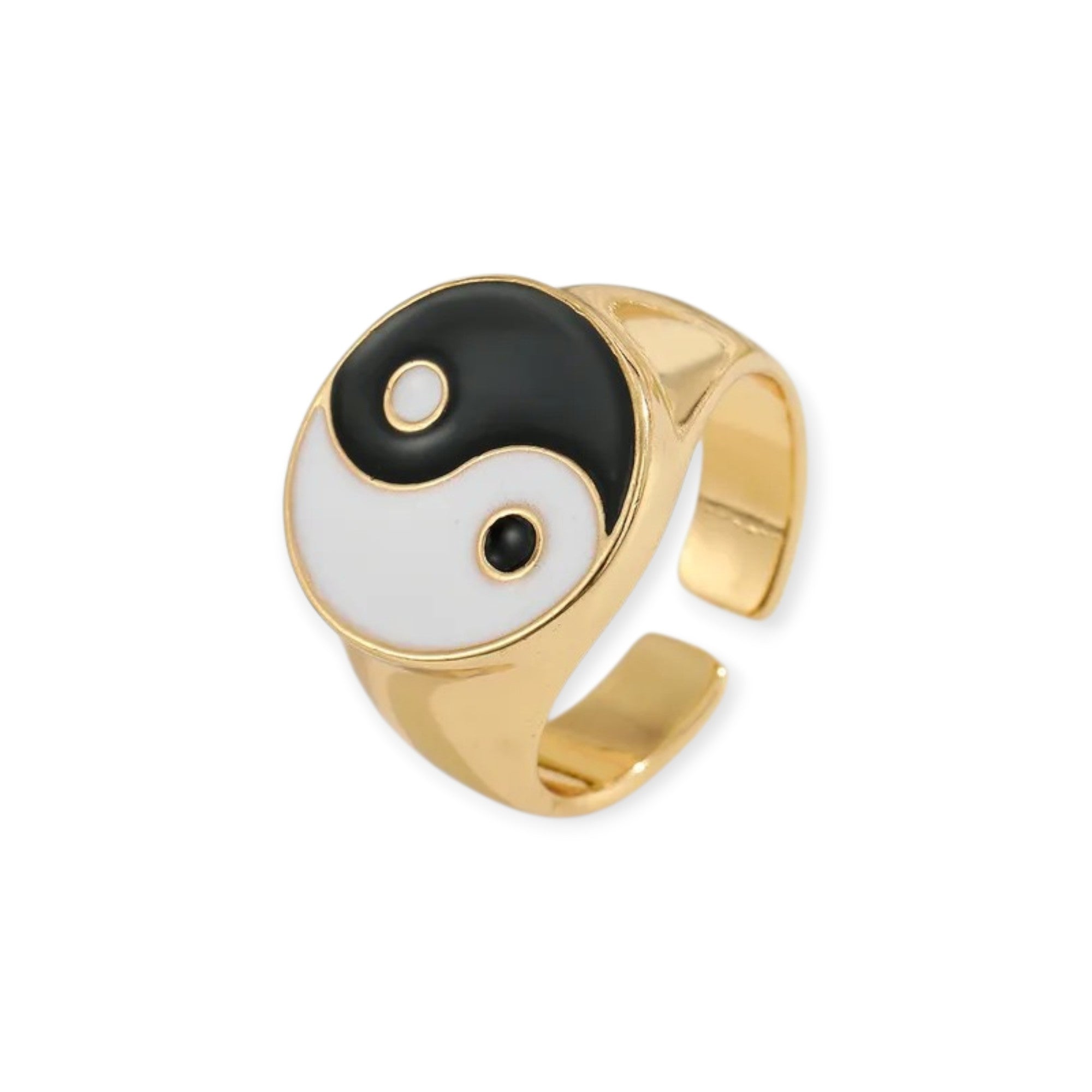Anillo Jing Jang Acero