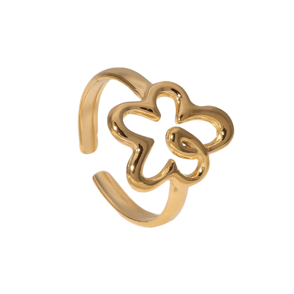 Anillos Flor Oro 18K