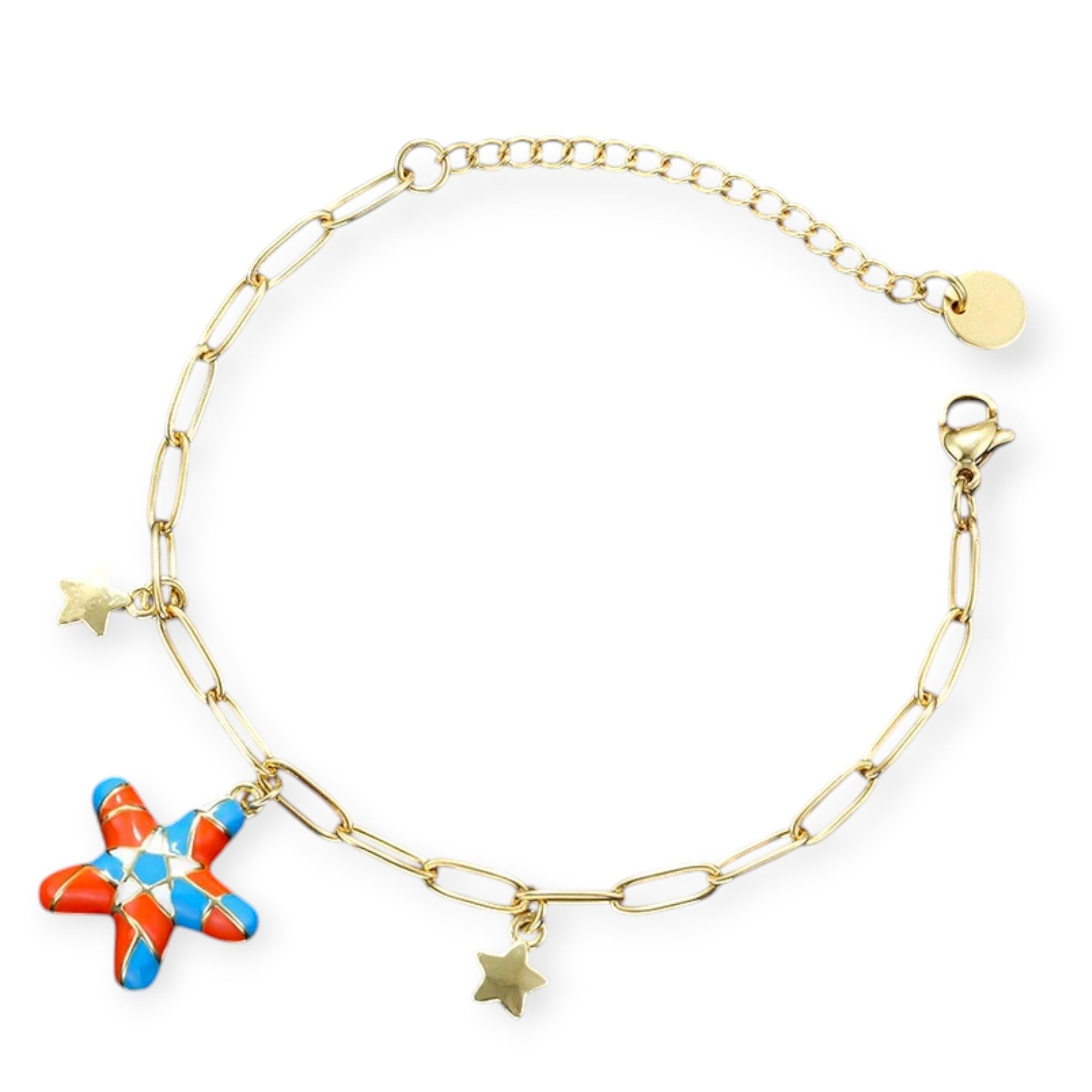 Pulsera de Cadena Charms Mini Setas Acero